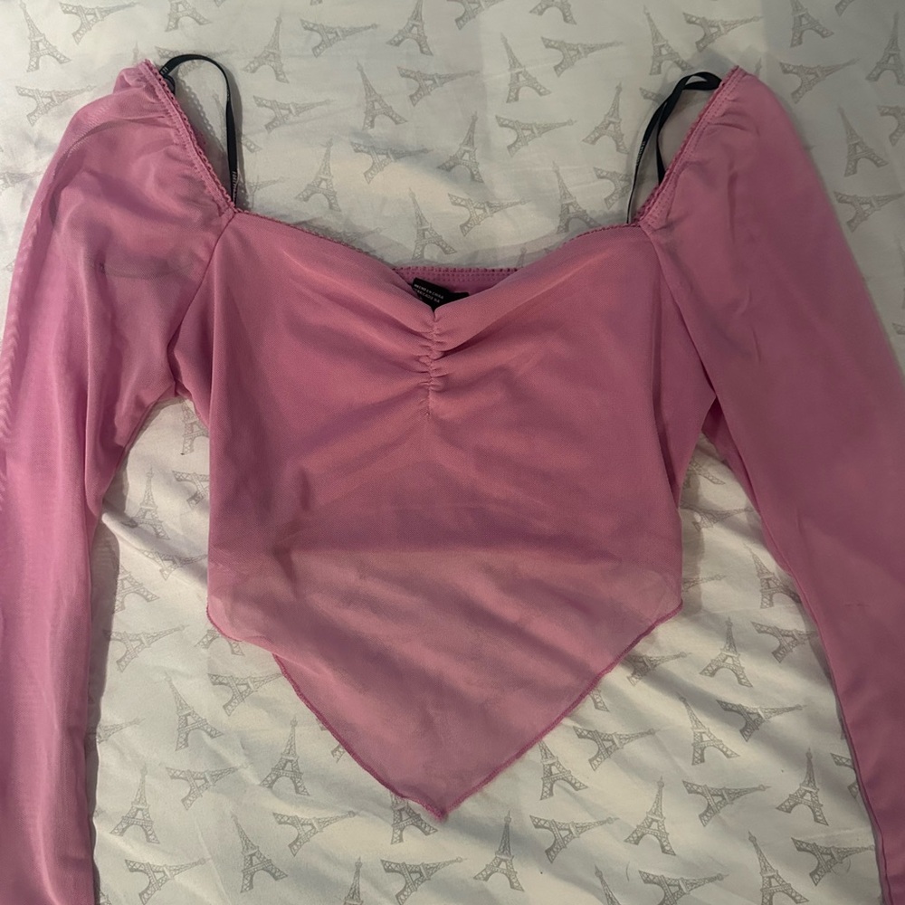 Elegant Pink Off-Shoulder Top